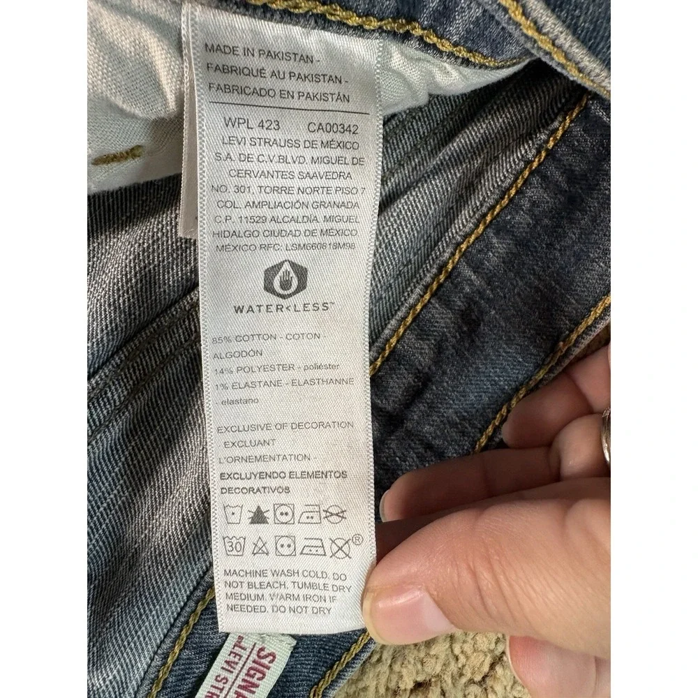 Levis Signature Straight Jeans Men 30x32 Straight Leg Blue Denim Mid Rise Preppy - Picture 3 of 9